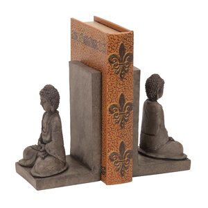 Polystone Buddha Bookend (Set of 2)