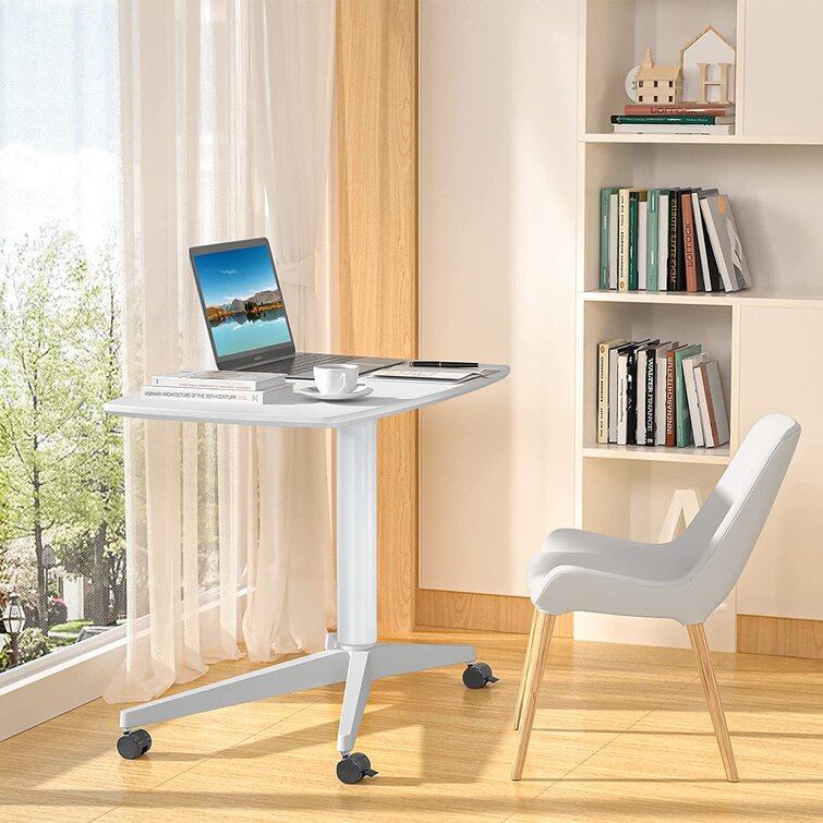 5Type Adjustable Height Stand Up Desk Computer Workstation Rising Laptop w/Wheel 