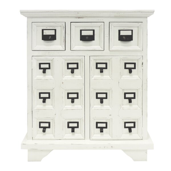 Gracie Oaks Acadian 3 Drawer Apothecary Accent Cabinet Wayfair
