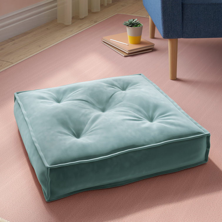 teal colored pillows