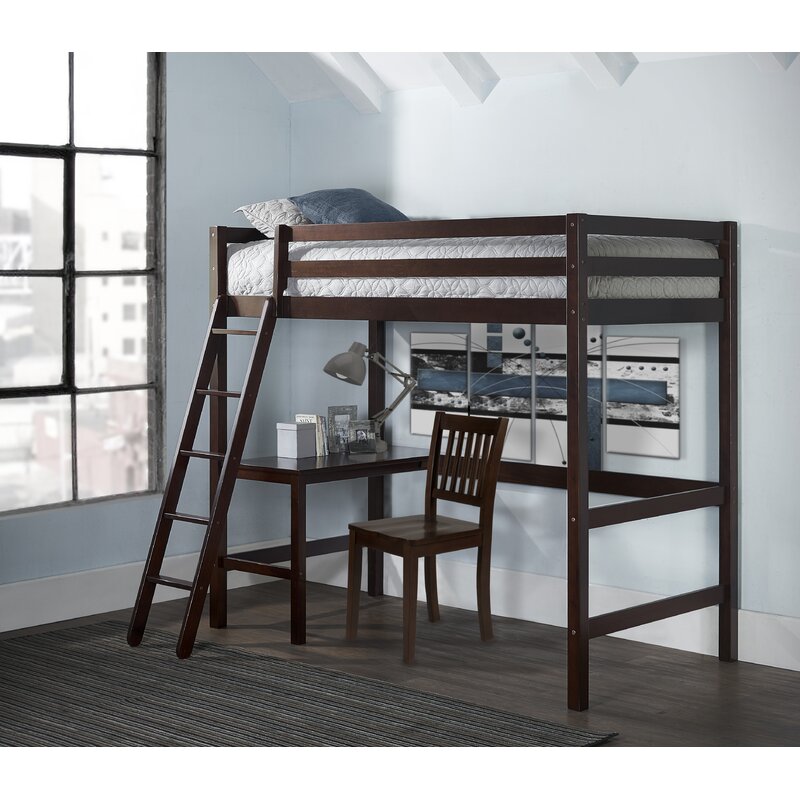 bunk bed with chair