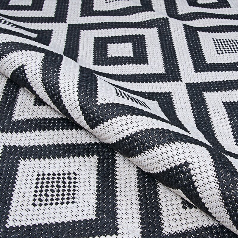 black and white outdoor rug 5 x 7