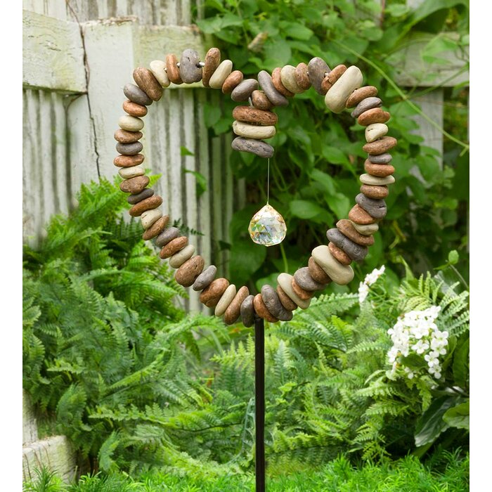 Garden Outdoor Living Decorative Spiral Metal Rain Gauge With