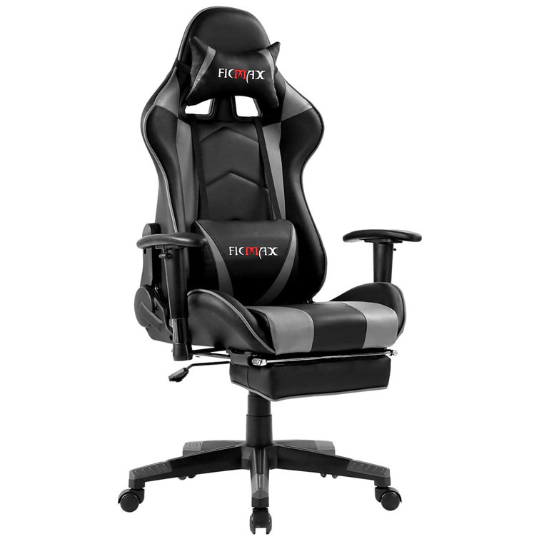 Pro Gaming Chair Footrest Racing Chair Ergonomic High Back Office Desk Swivel 