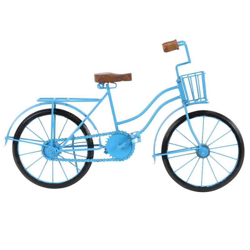 Wrought Studio Blue Iron Frame Bicycle Wall Decor Wayfair