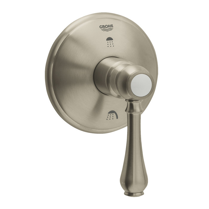 Grohe Geneva Three Port Diverter Faucet Trim With Lever Handle