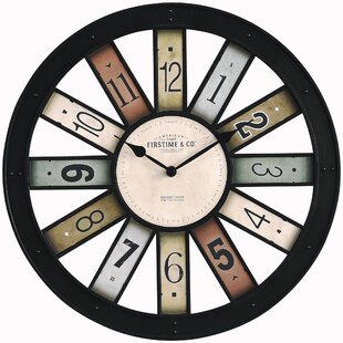 MJJ HYJ-Family Clock Wall Clock Non-Ticking Vintage European 16 Inch Solid Wood Living Room Decor Home Battery Operated Roman Numerals Retro Style Decoration 525 