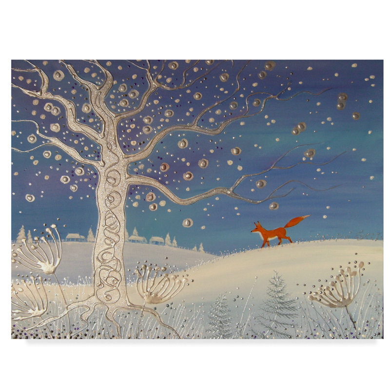 Trademark Art Heart Of Winter Watercolor Painting Print On