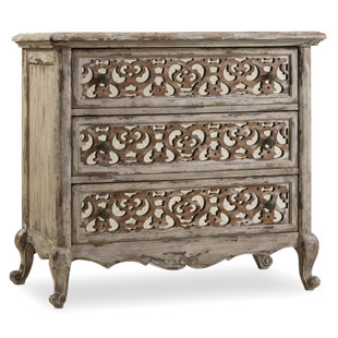 Go to store & view more images Chatelet Fretwork 3 Drawer Nightstand by Hooker Furniture