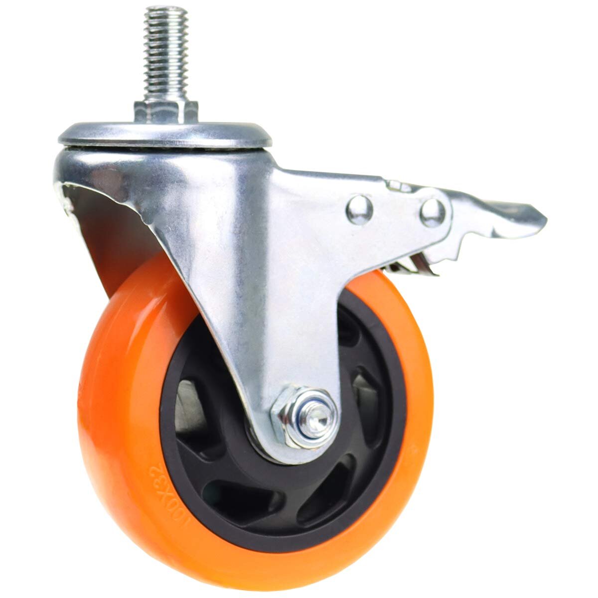 Multiple Sizes/Rust And Oil Proof Color : As Shown, Size : GD40S Byrhgood Heavy Duty Casters,Threaded Stem Leveling Support Castors,Swivel Castor Wheel 4pcs 
