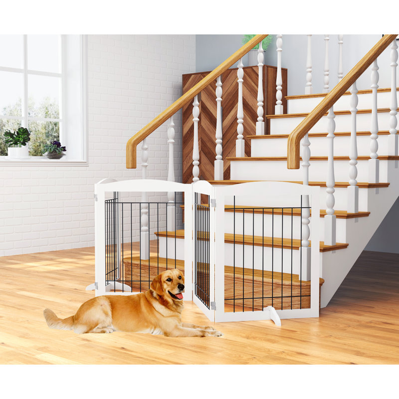 freestanding pet gate for stairs