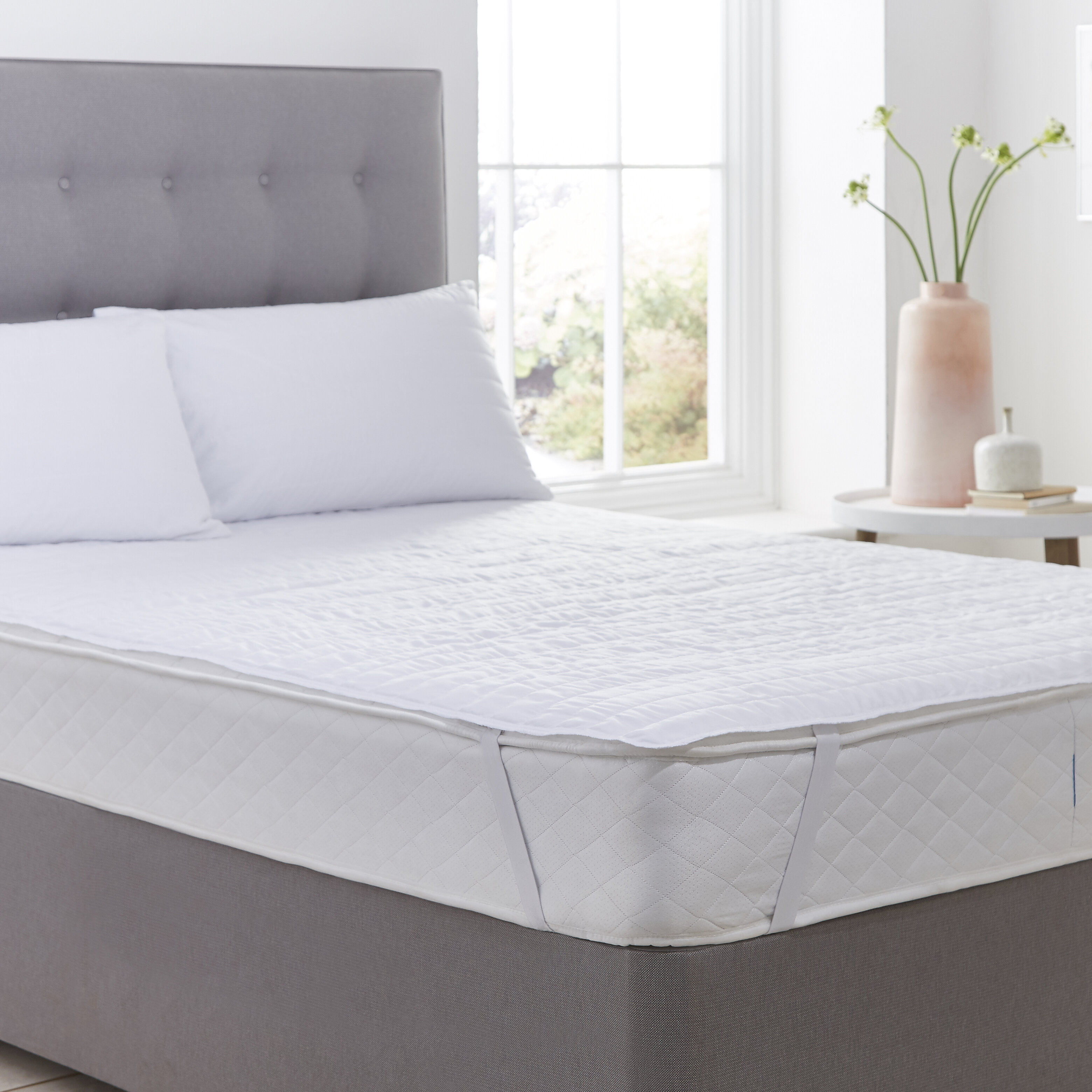 Extra Deep Quilted fitted mattress  protector hygienic non allergenic double