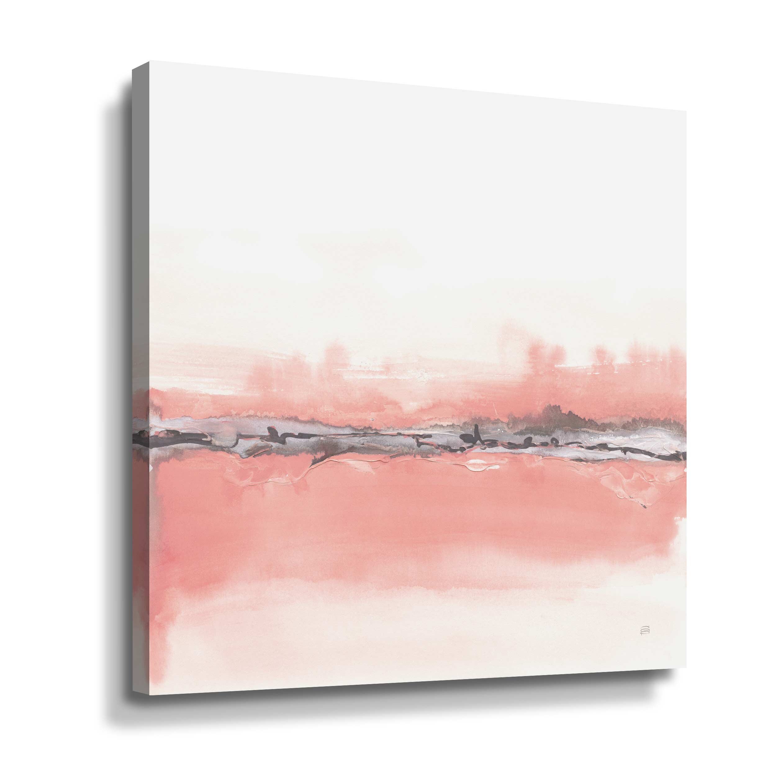 Wrought Studio Gray Cantaloupe II - Painting on Canvas | Wayfair