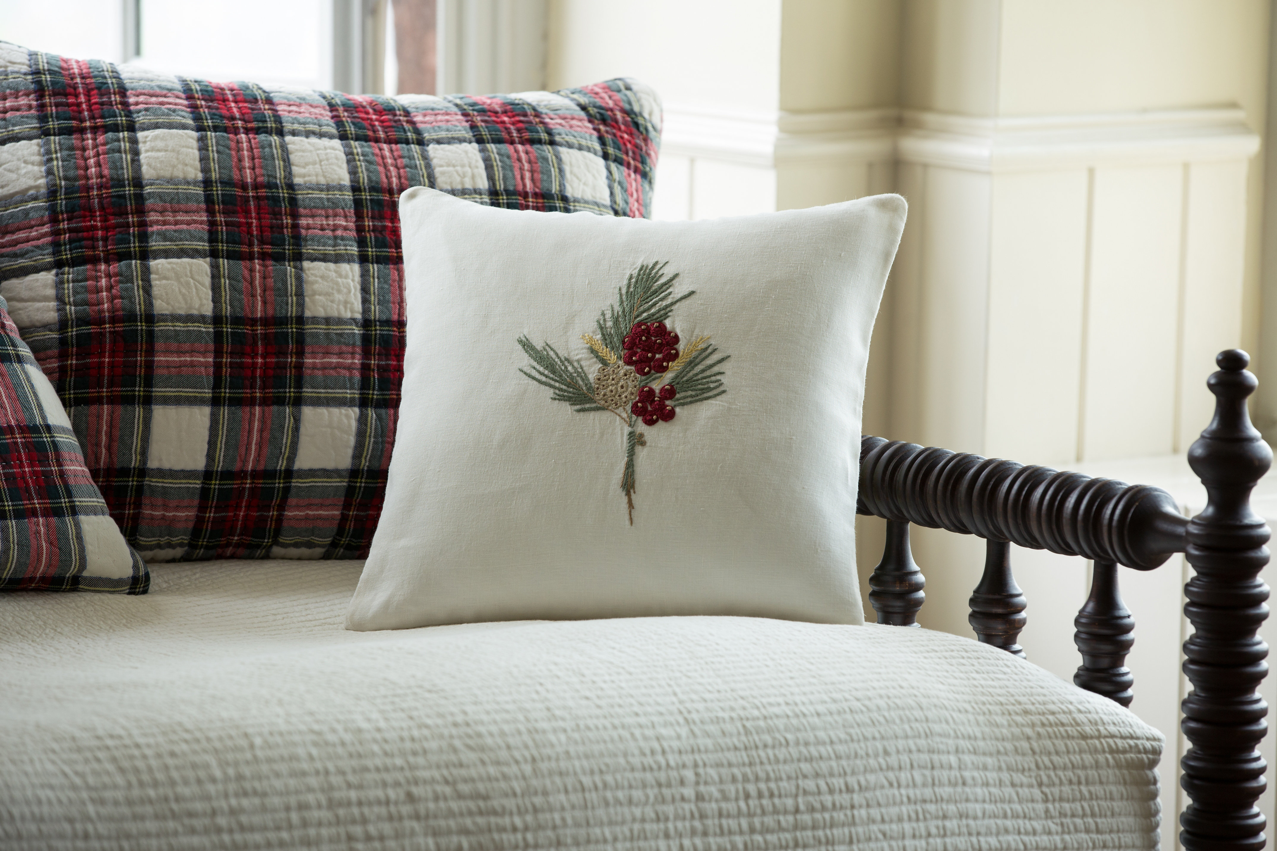 linen down throw pillows