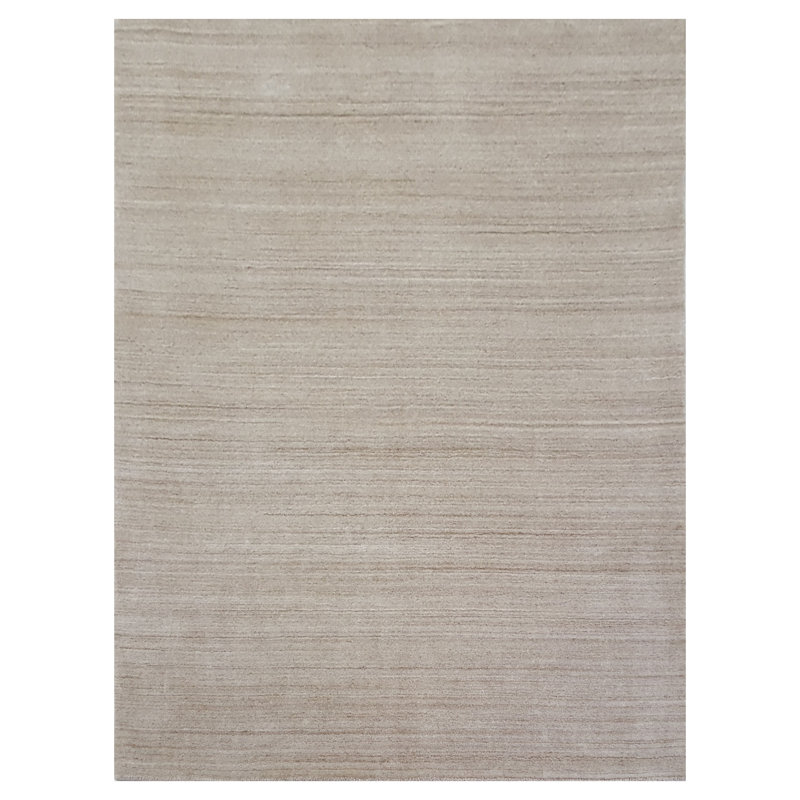 Omar Hand-Hooked Wool Tan Area Rug