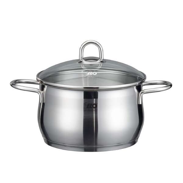 Aluminium; 16-cm diameter; black Ballarini Click & Cook saucepan with 2 handles 