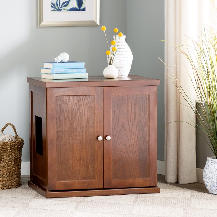 Cathey Wooden Litter Box Cabinet