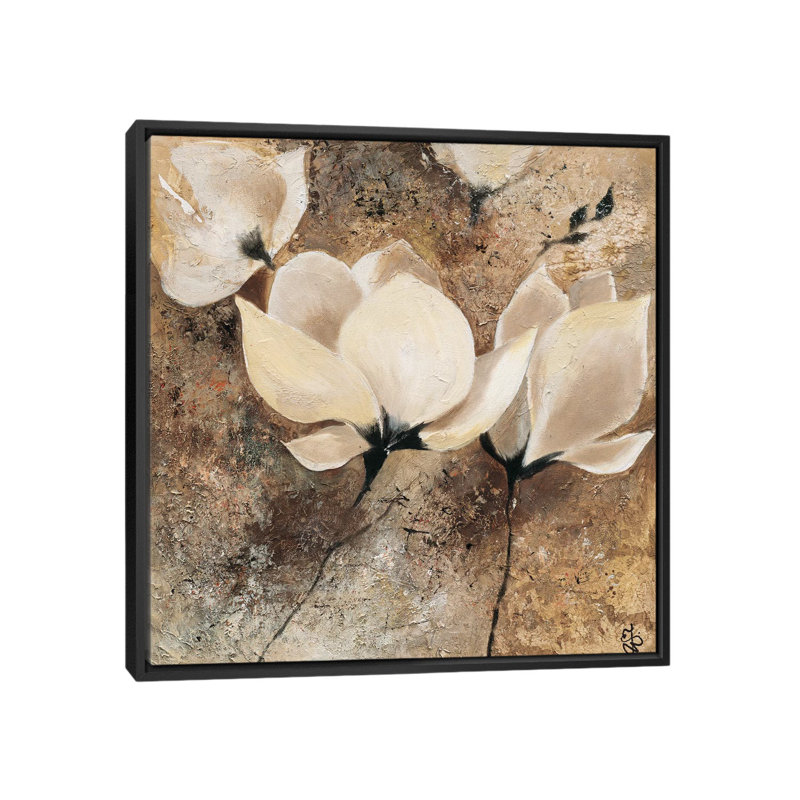 Magnolia II by Yuliya Volynets - Print on Canvas Size: 12" H x 12" W x 0.75" D, Format: Wrapped Canvas