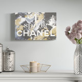 Chanel Wall Art With Glitter Wayfair