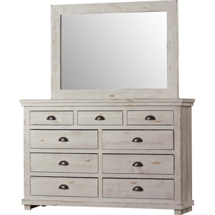 Go to store & view more images Castagnier 9 Drawer Dresser with Mirror by Lark Manor