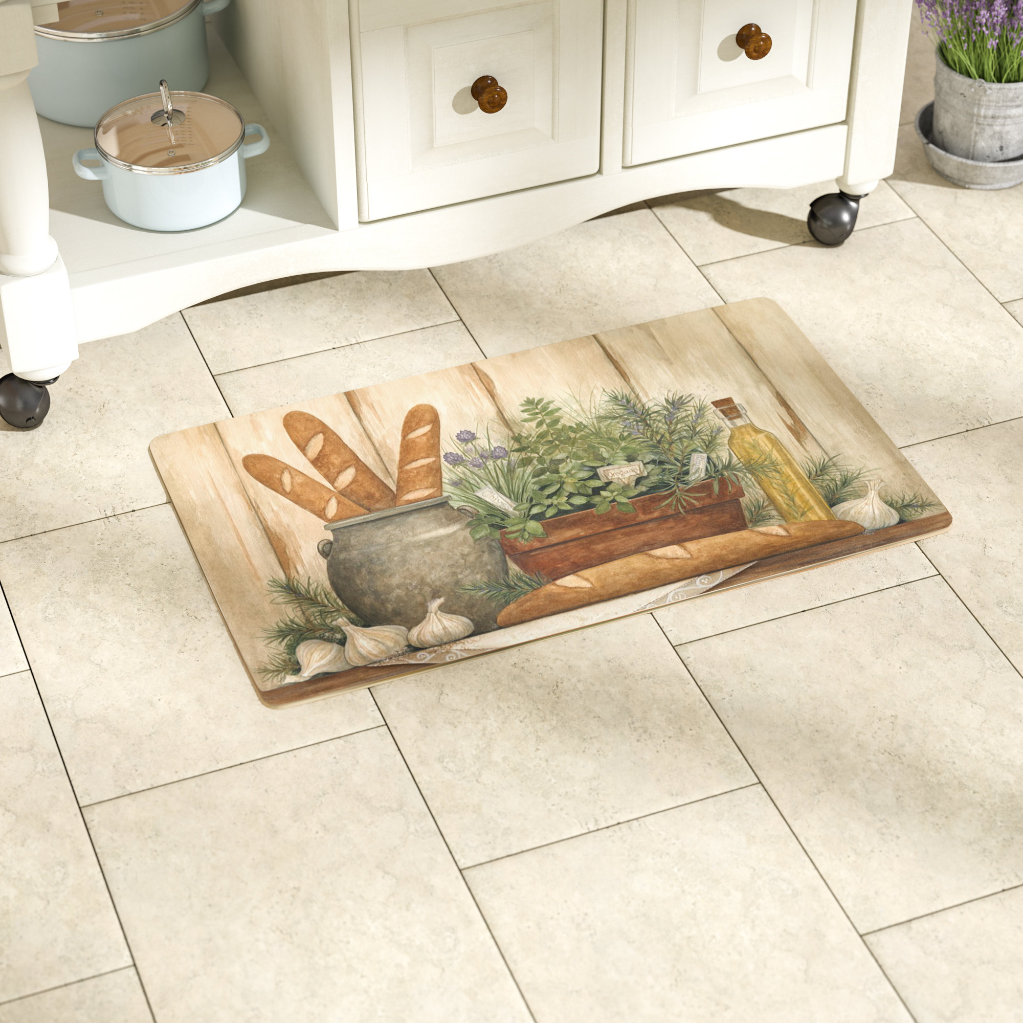 August Grove® Charline Afternoon Spread Kitchen Mat & Reviews Wayfair