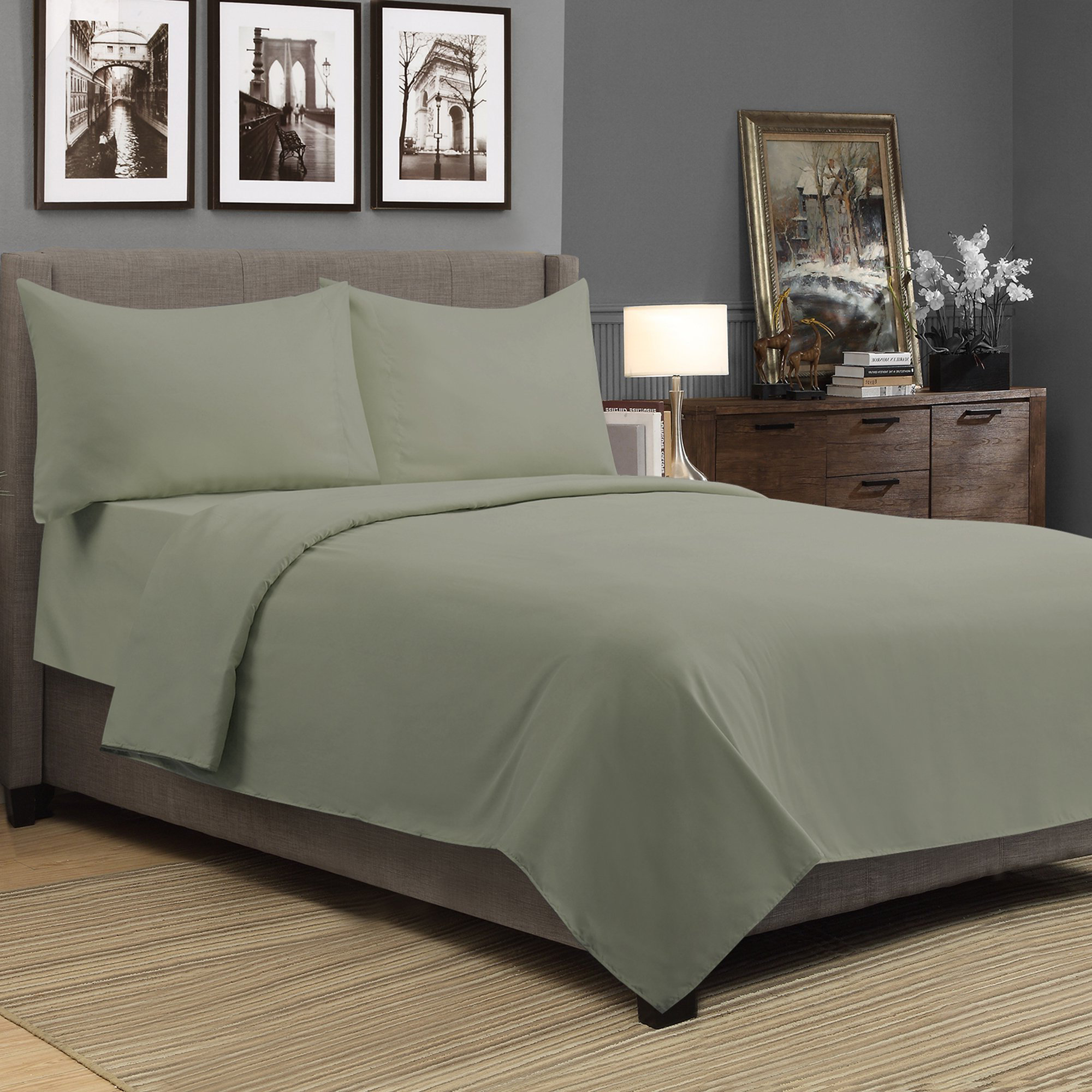 BAMBOO 100/% COTTON HEAVY SHEET SET OUR BEST QUALITY BED HYPOALLERGEN