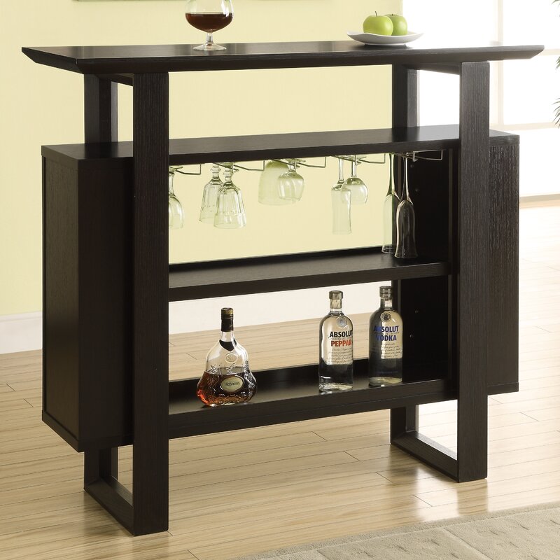 Monarch Specialties Inc. Bar with Wine Storage & Reviews | Wayfair