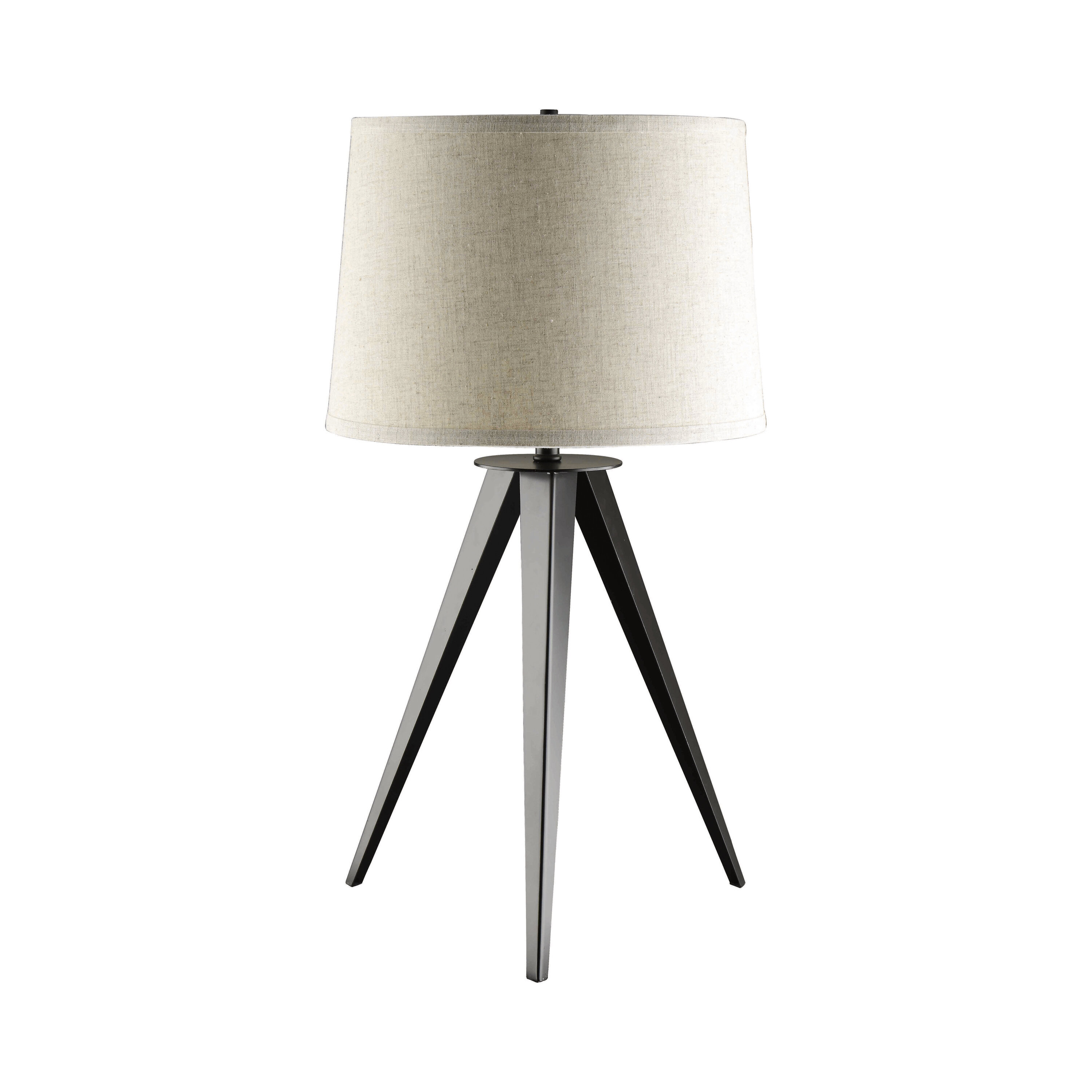 tripod bedside lamp grey