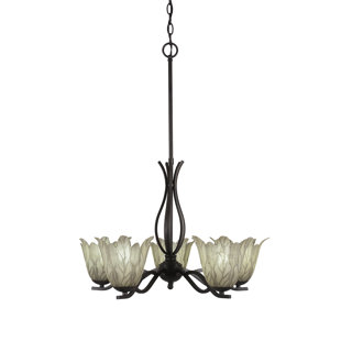 Go to store & view more images Hiroko 5-Light Shaded Chandelier by Red Barrel Studio