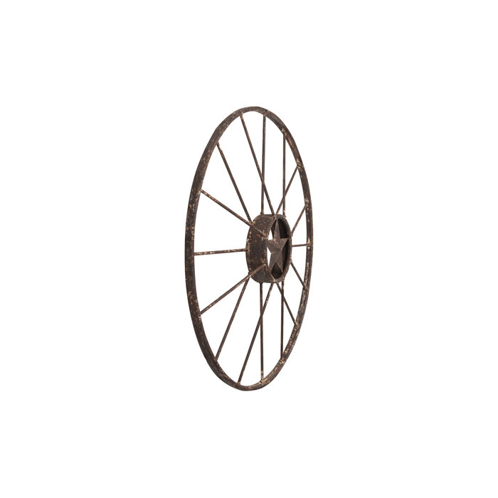 Millwood Pines Rustic Wagon Wheel Wall Decor Reviews Wayfair Ca