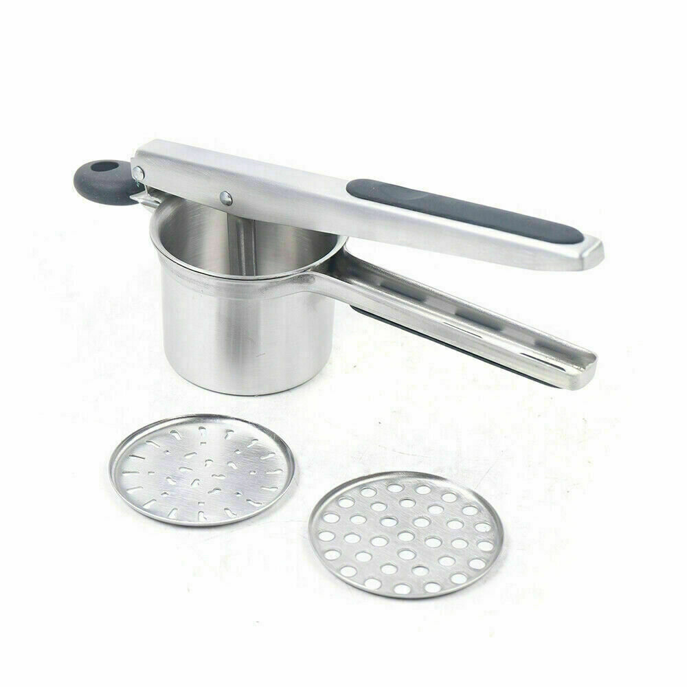 Stainless Steel Mash Potato Ricer Masher Fruit Press Kitchen Tool Masher Kit US