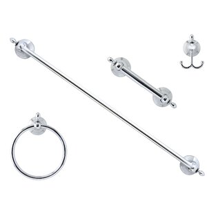 Antica 4 Piece Bathroom Hardware Set