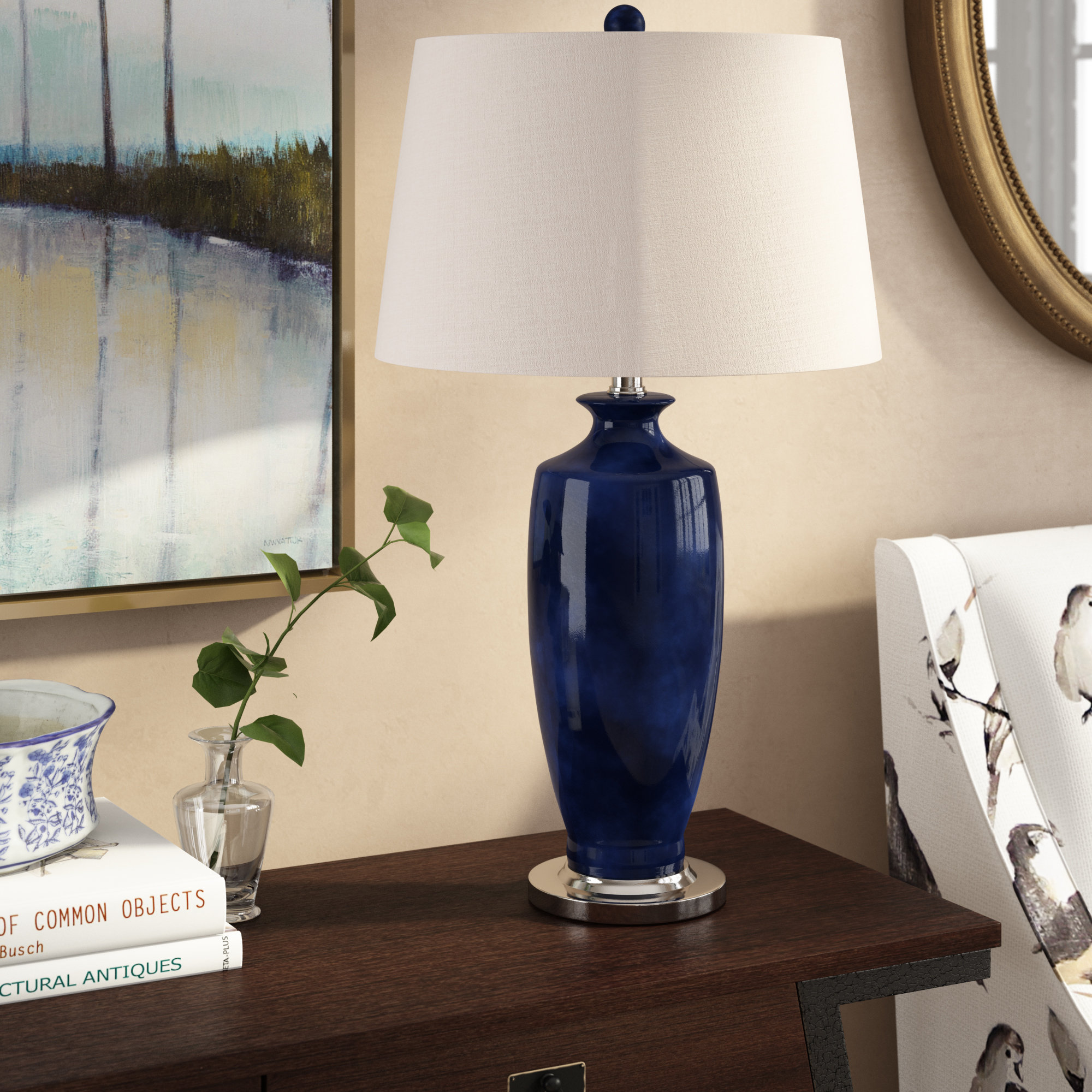 wayfair table lamps blue