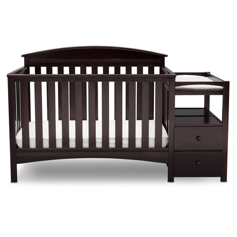 convertible crib with changer