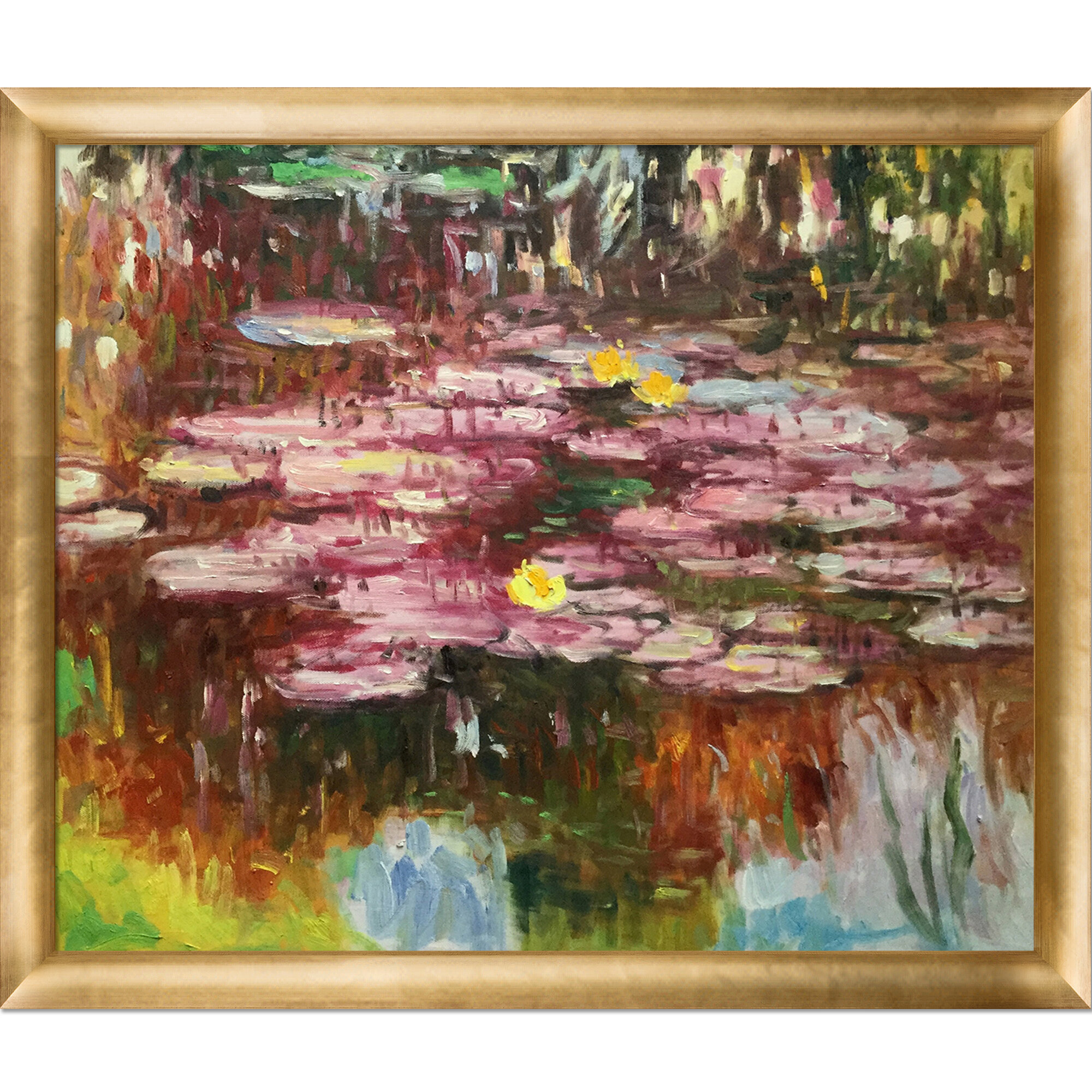 Vault W Artwork Water Lilies by Claude Monet - Picture Frame Painting ...