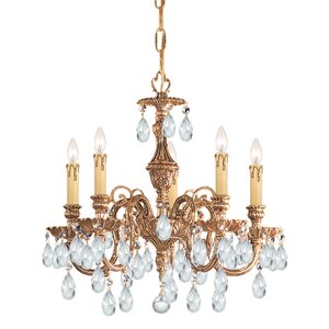 Olde World 5-Light Crystal Chandelier