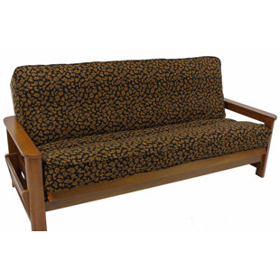 Premium Tapestry Cheetah Box Cushion Futon Slipcover by Blazing Needles #1