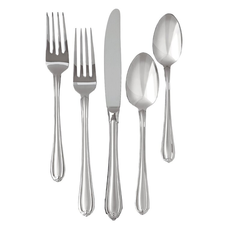 MELON BUD Gorham shiny 5pc Place Setting StainlessFlatware  NEW 