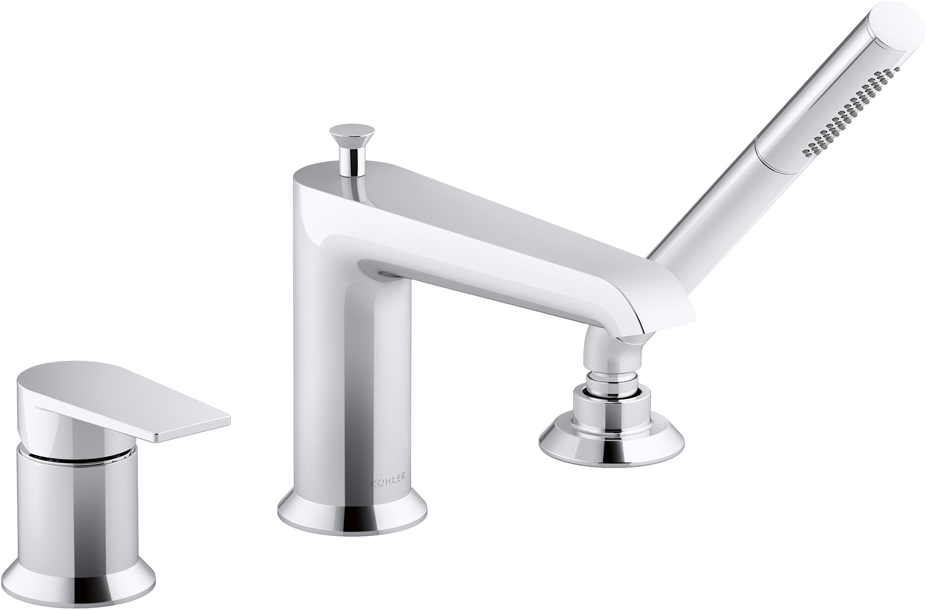 Kohler Hint Single Handle Deck Mounted Roman Tub Faucet Trim With Diverter Reviews Wayfair