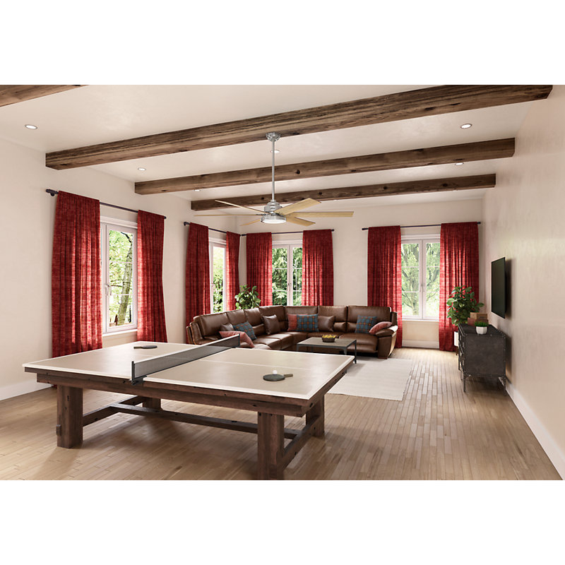 Hunter Fan 70" Warrant 6 - Blade LED Standard Ceiling Fan ... Is the light of my ceiling fan dimmable?