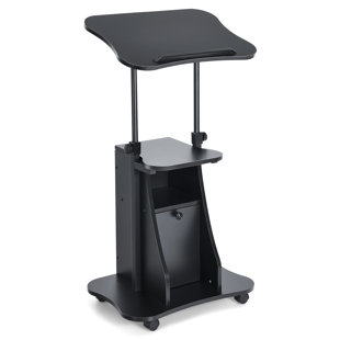 New Desk Stand Portable Adjustable Rolling Pulpit Podium Church Presentation New 
