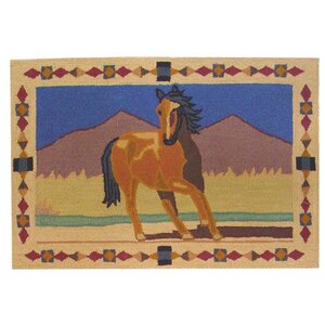 Wild Horses Area Rug