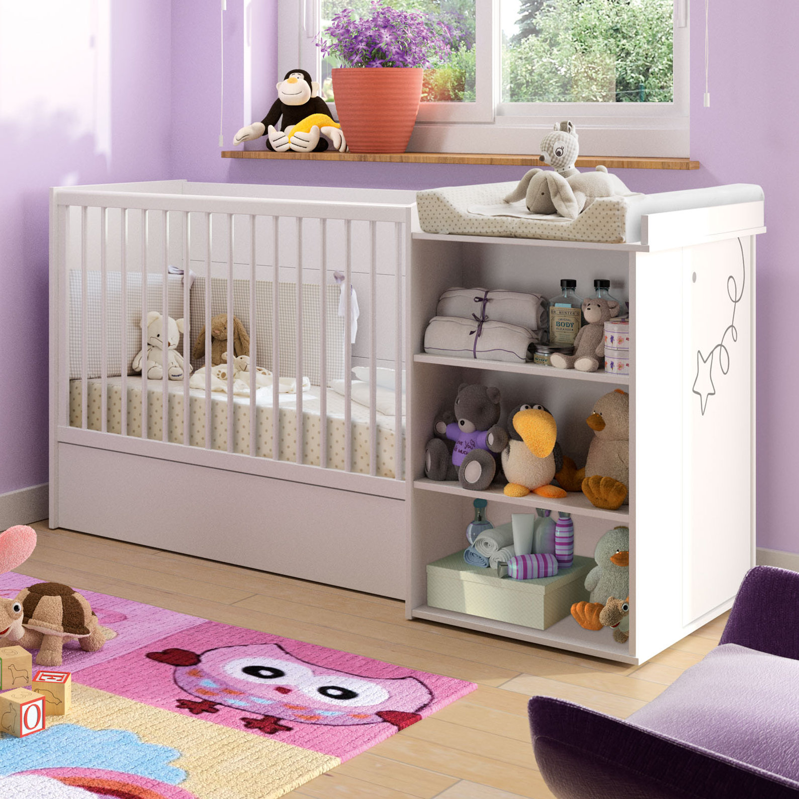 compact cot bedding