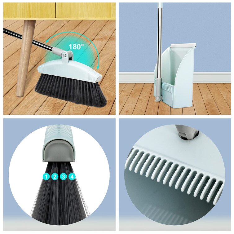 Desk 3 in 1 Mini Dustpan and Brush Set,Desktop Multi-Functional Cleaning Broom Brush for Sofa Pet House Cleaning Car Trunk & Seats