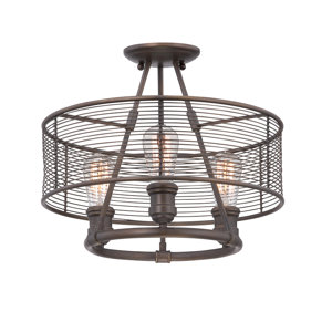 Terra 3-Light Semi Flush Mount