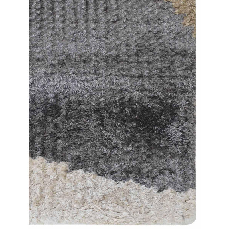 George Oliver Patchway Abstract Hand Knotted Purple Area Rug Wayfair