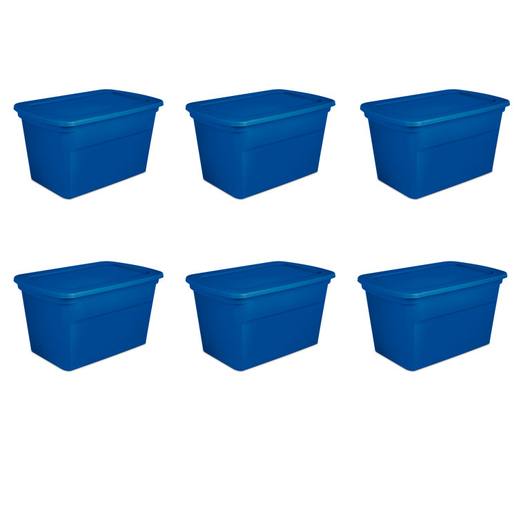 stackable totes with lids