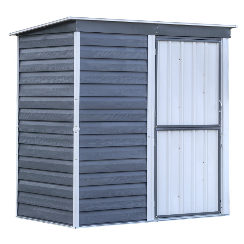 Arrow Shed-in-a-Box 6 ft. W x 4 ft. D Metal Horizontal ...