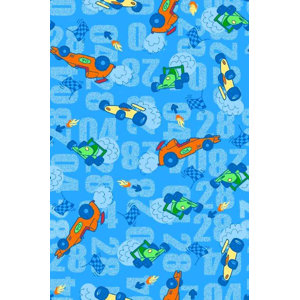 Race Cars Portable Mini Fitted Crib Sheet