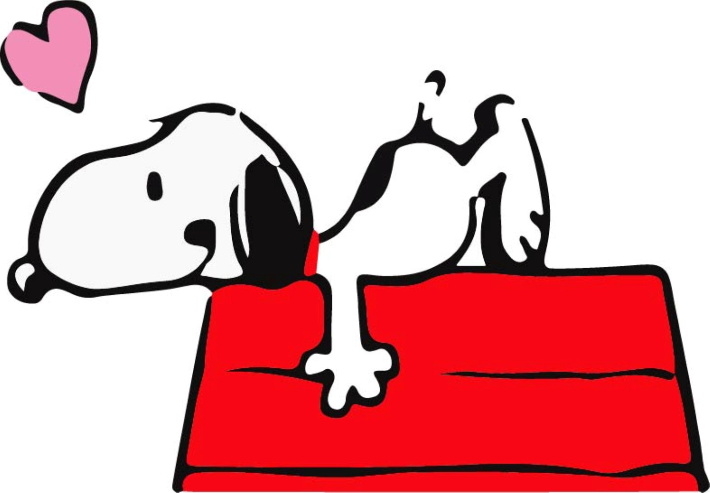 Dog House Snoopy Hug Wall Decal